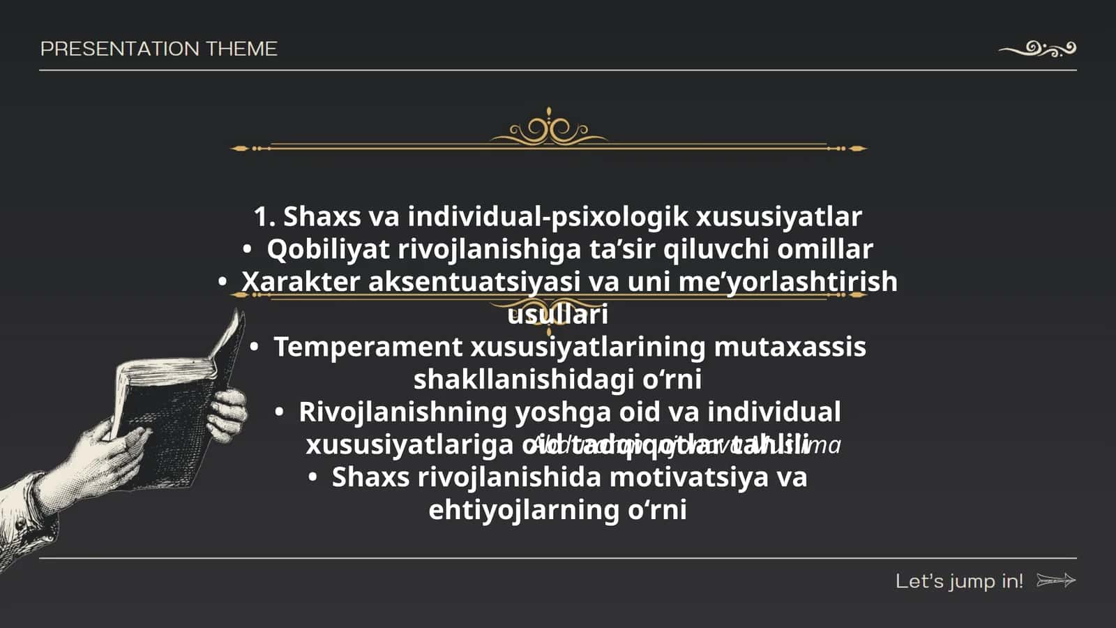 Shaxs va individual-psixologik xususiyatlar 1