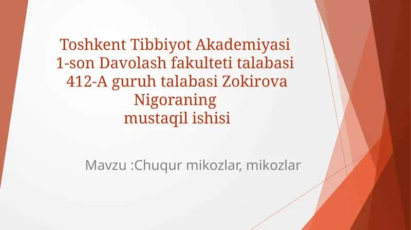 Chuqur mikozlar, mikozlar 1