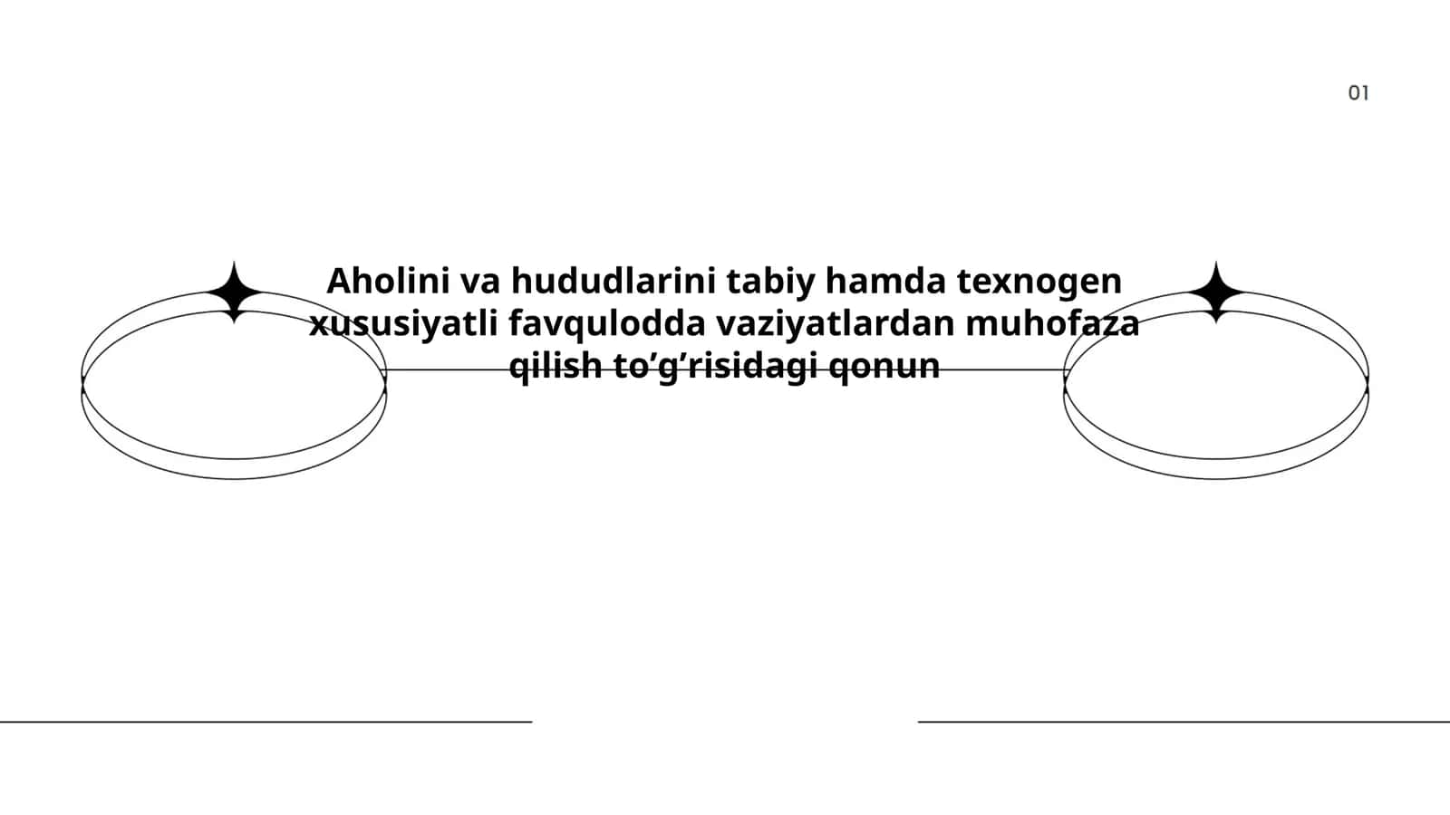 Aholini va hududlarini tabiy hamda texnogen xususiyatli favqulodda vaziyatlardan muhofaza qilish toʼgʼrisidagi qonun 1