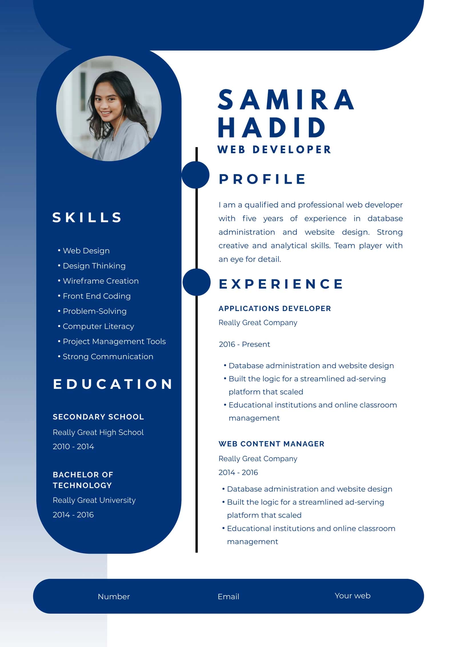 Your Resume (CV), shaxsiy ma'lumotnoma 1