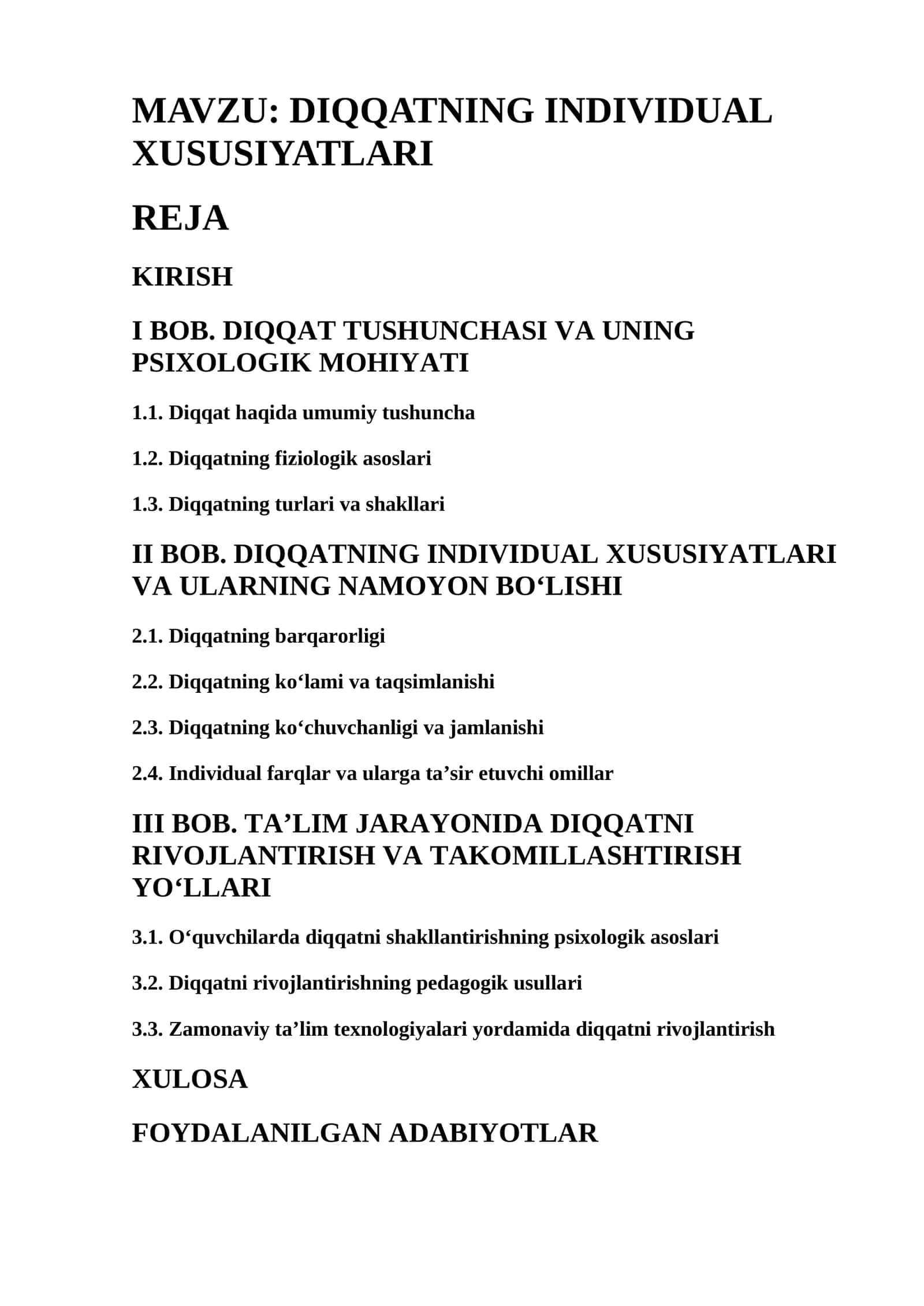 DIQQATNING INDIVIDUAL XUSUSIYATLARI 1