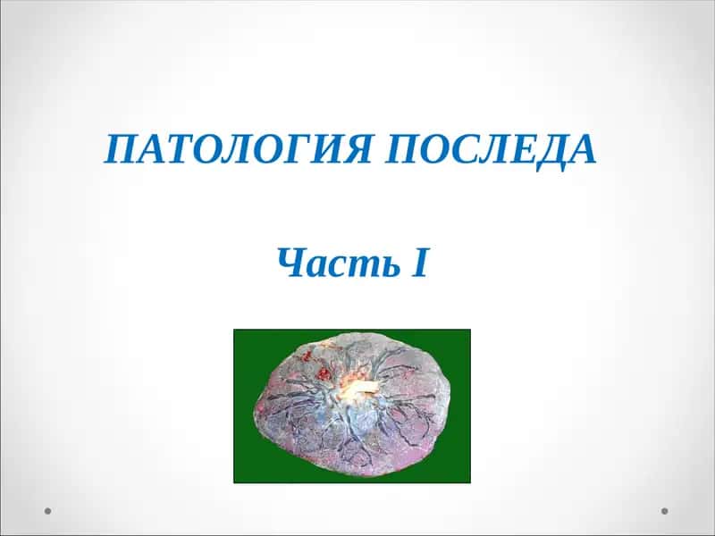 ПАТОЛОГИЯ ПОСЛЕДА 1