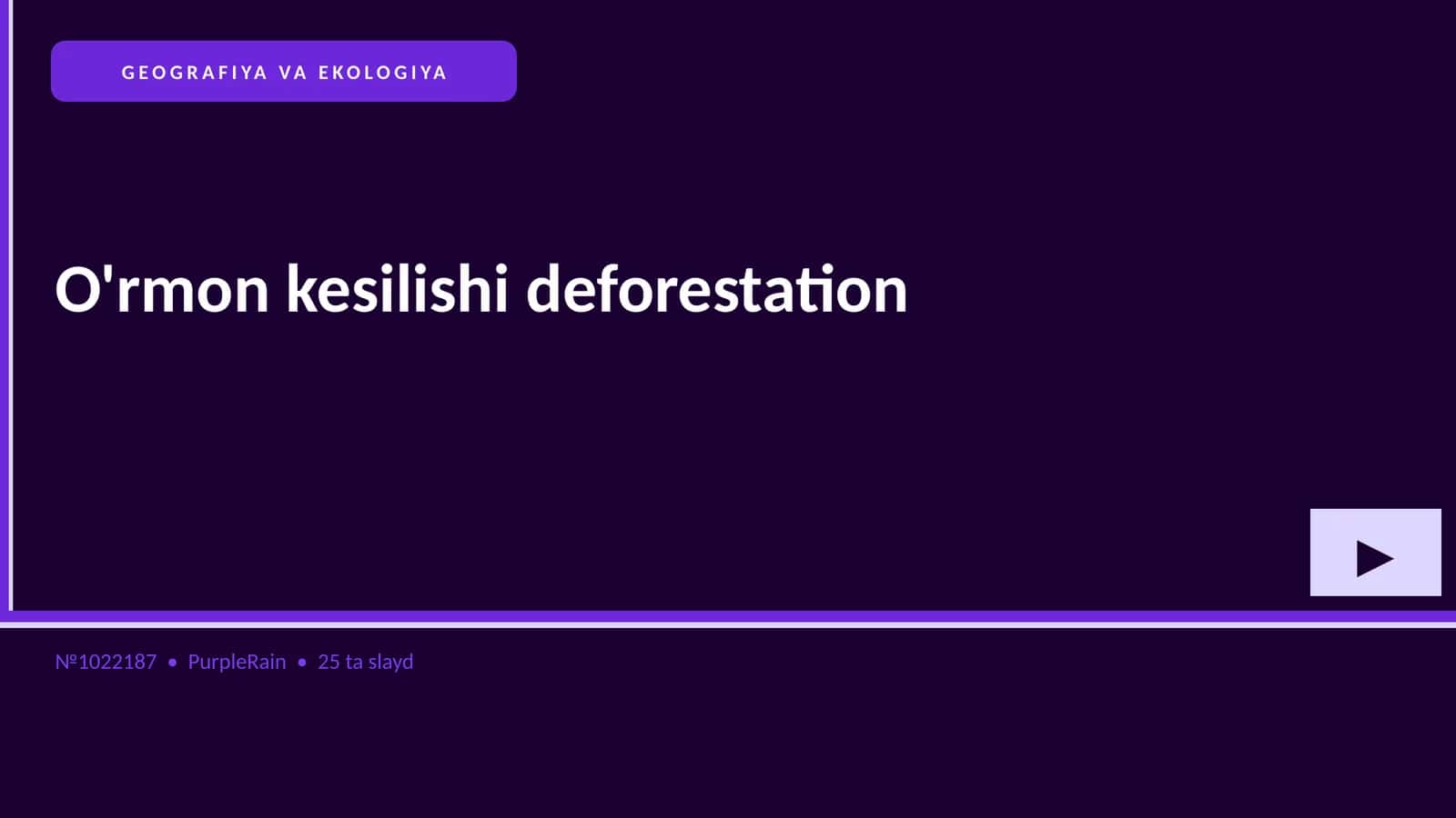 GEOGRAFIYA VA EKOLOGIYA 1