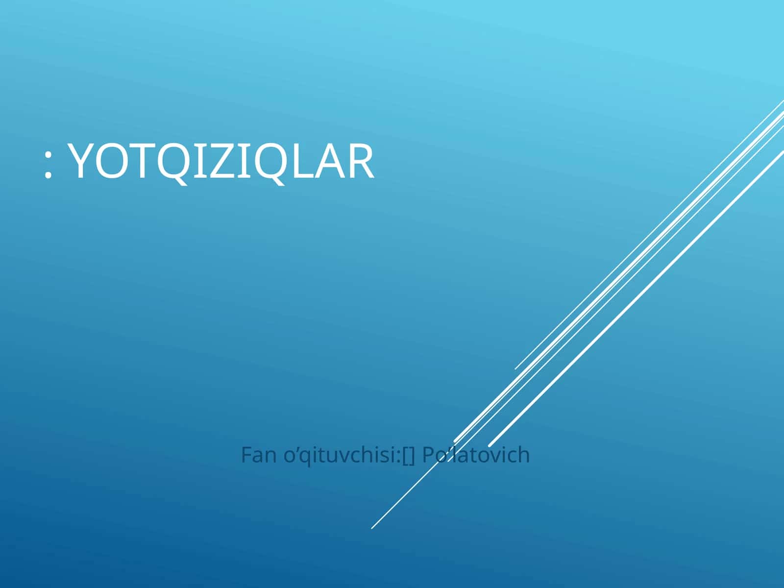 Yotqiziqlar 1