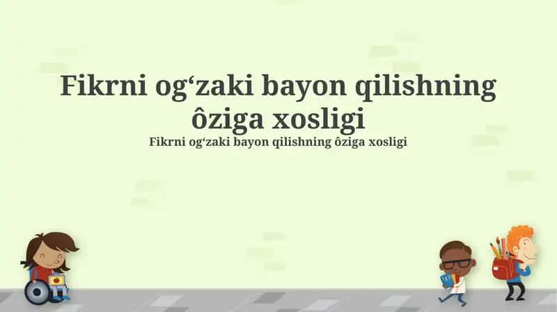 Og'zaki Taqdimotning Imkoniyatlari va Chegaralari 1