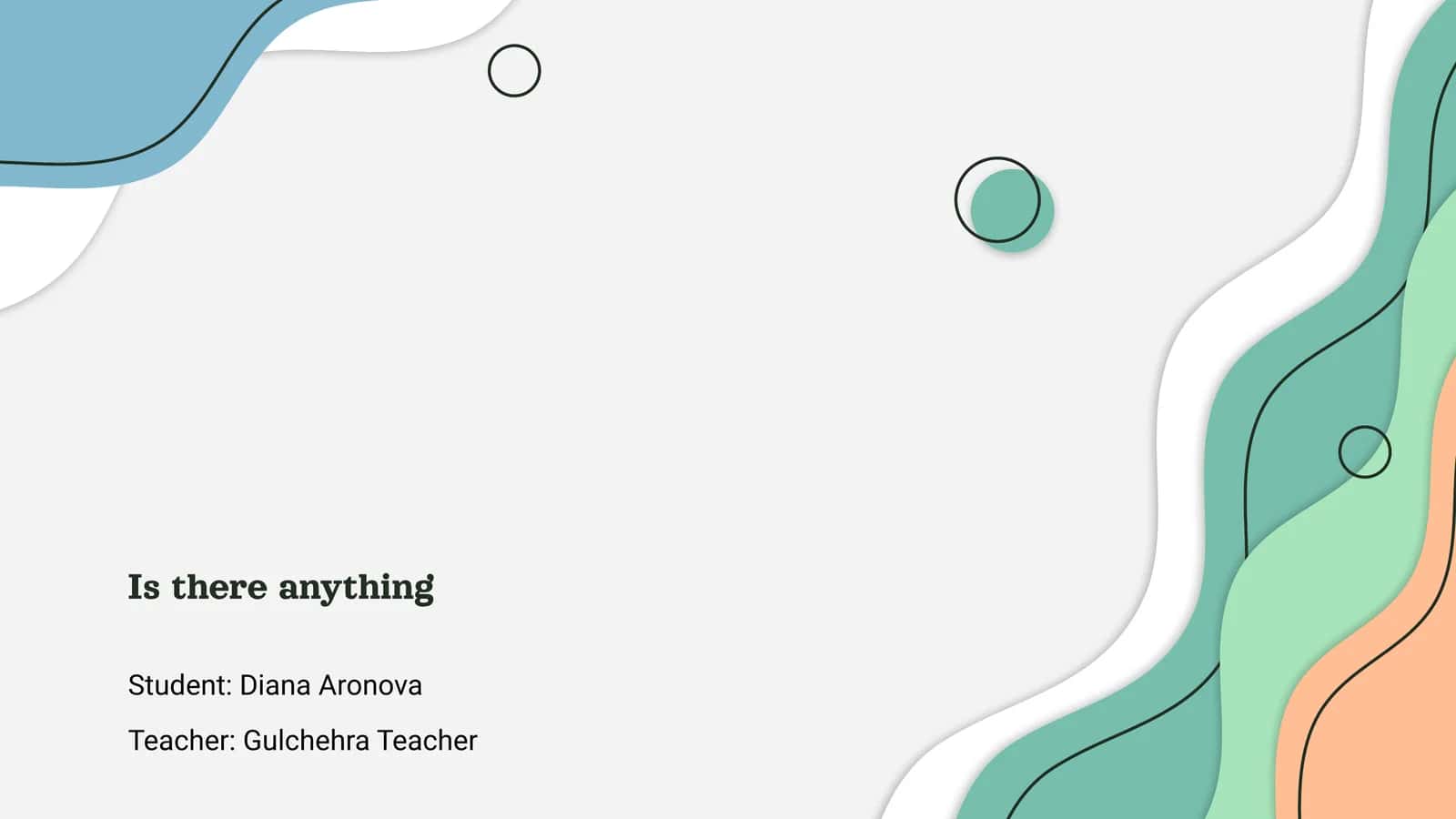 Understanding the Question 1