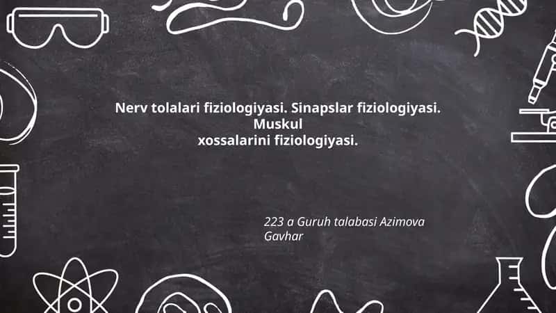 Nerv tolalari fiziologiyasi 1