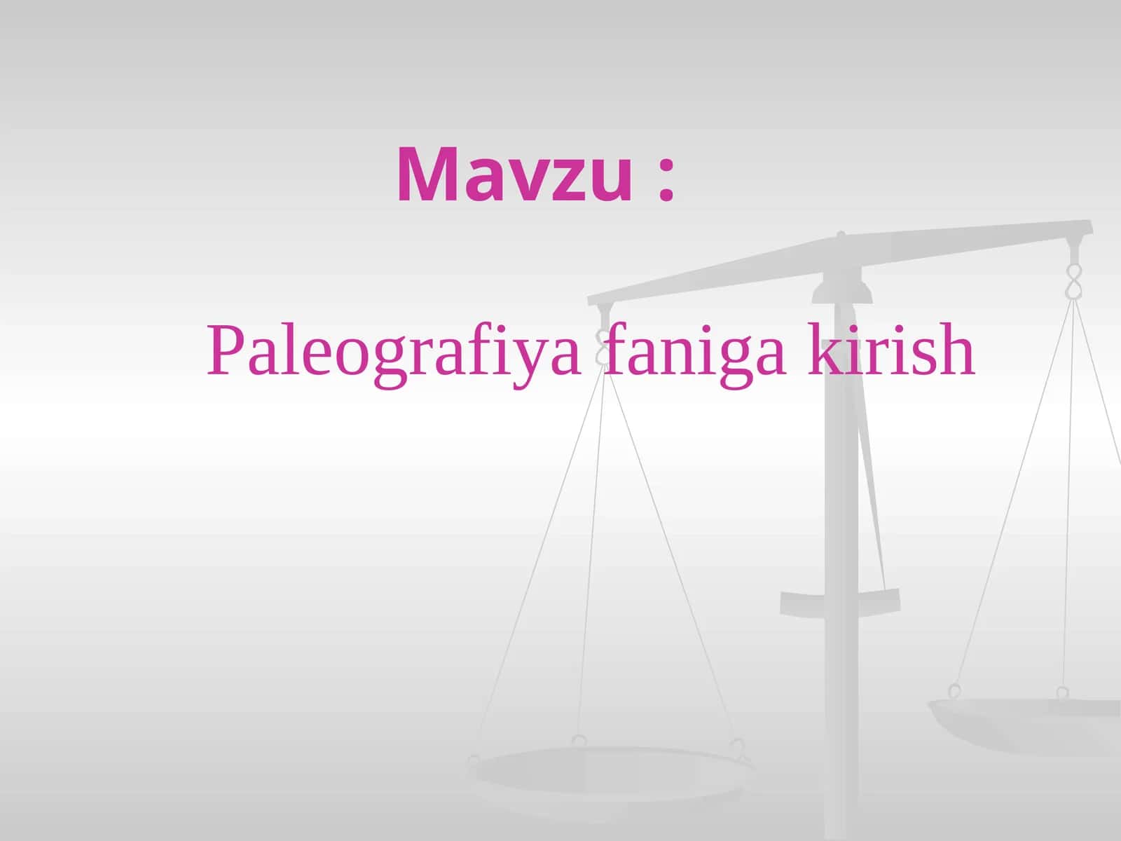 Paleografiya faniga kirish 1