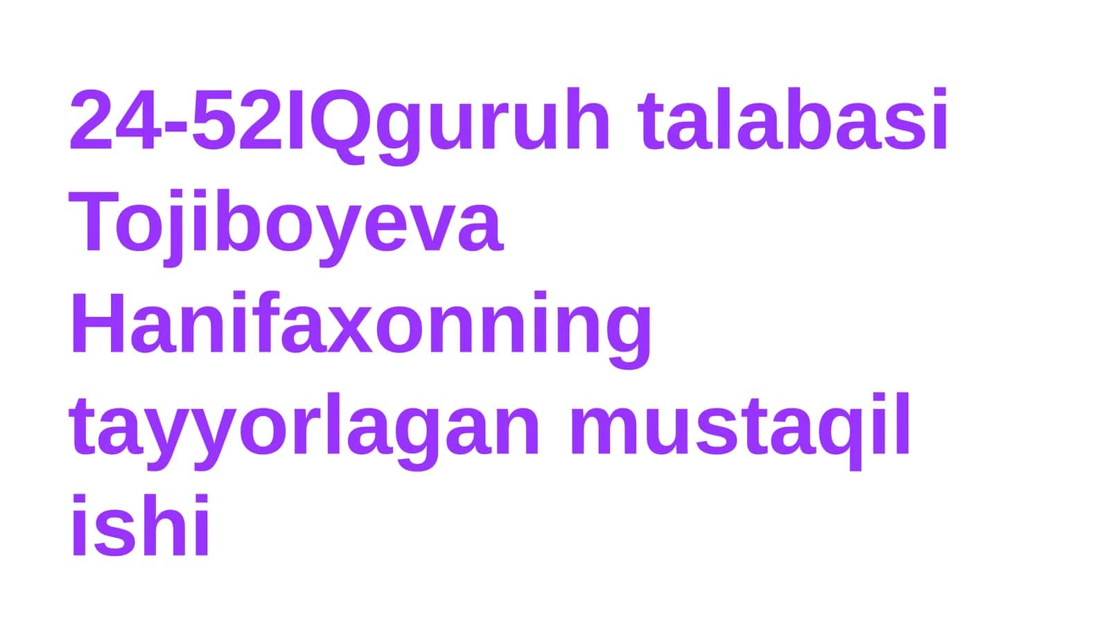 Fiksirovlangan Effektlar va Tasodifiy Effektlar Modellari 1