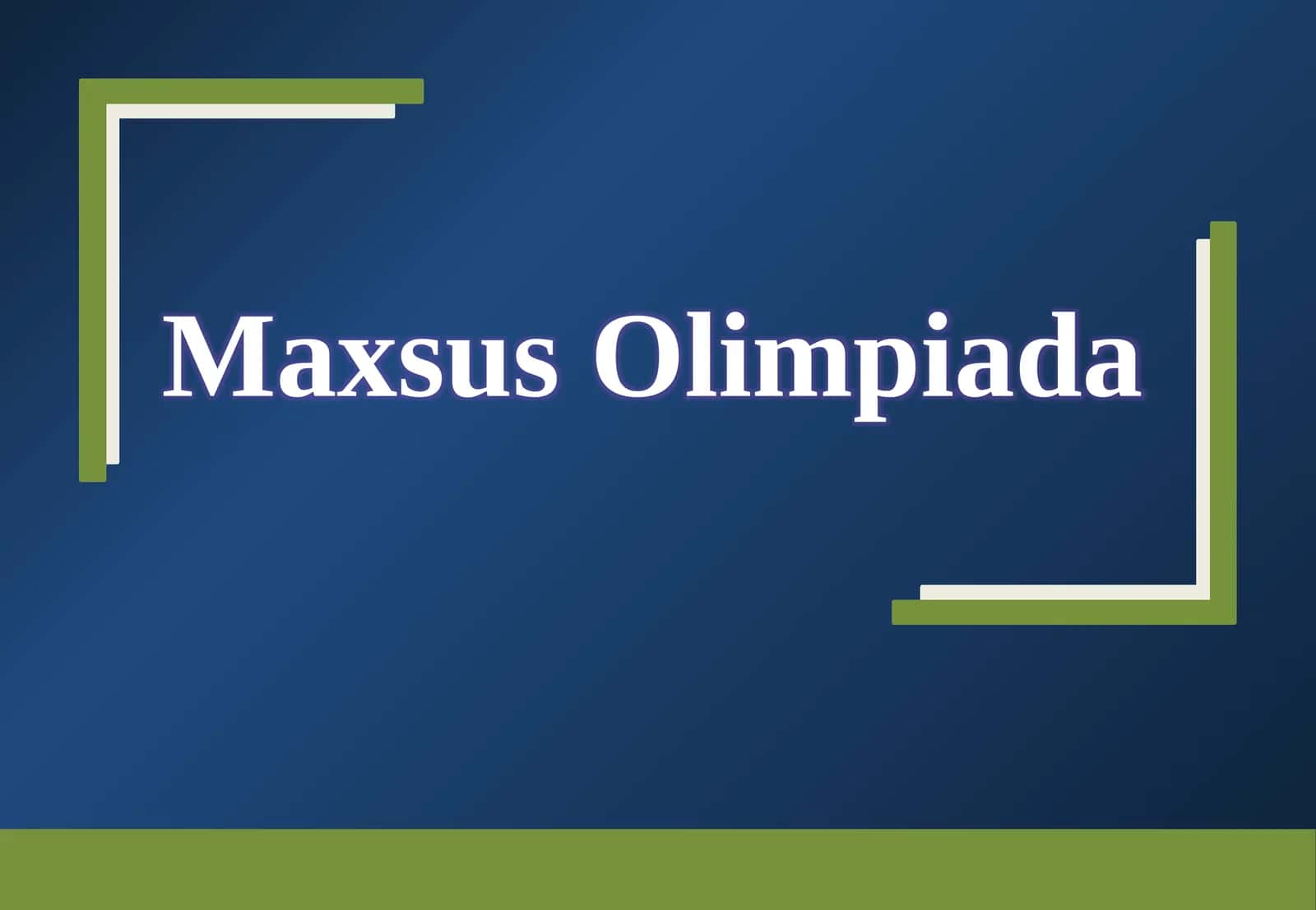 MaxsusOlimpiada 1