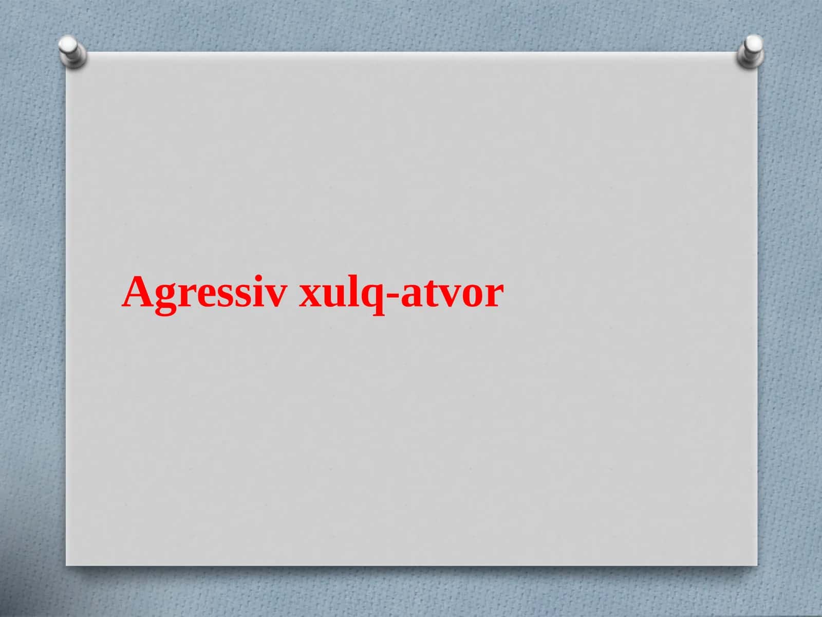 Agressivxulq-atvor 1
