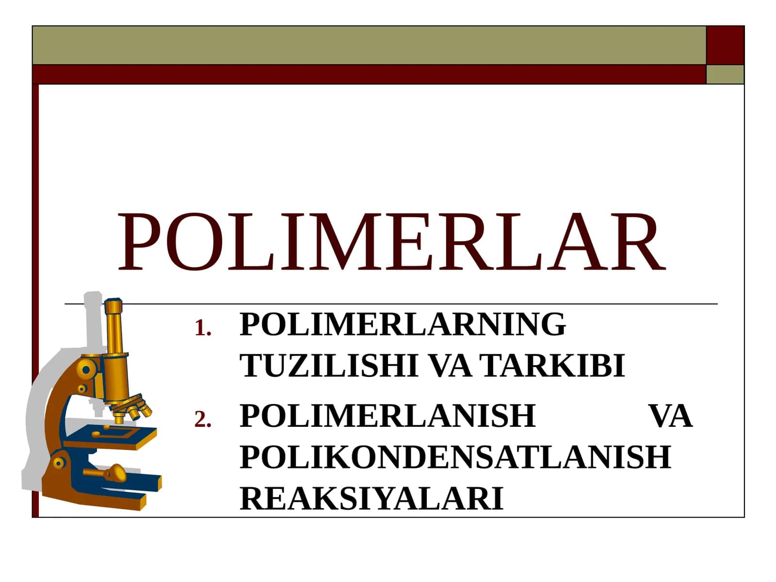 POLIMERLAR 1