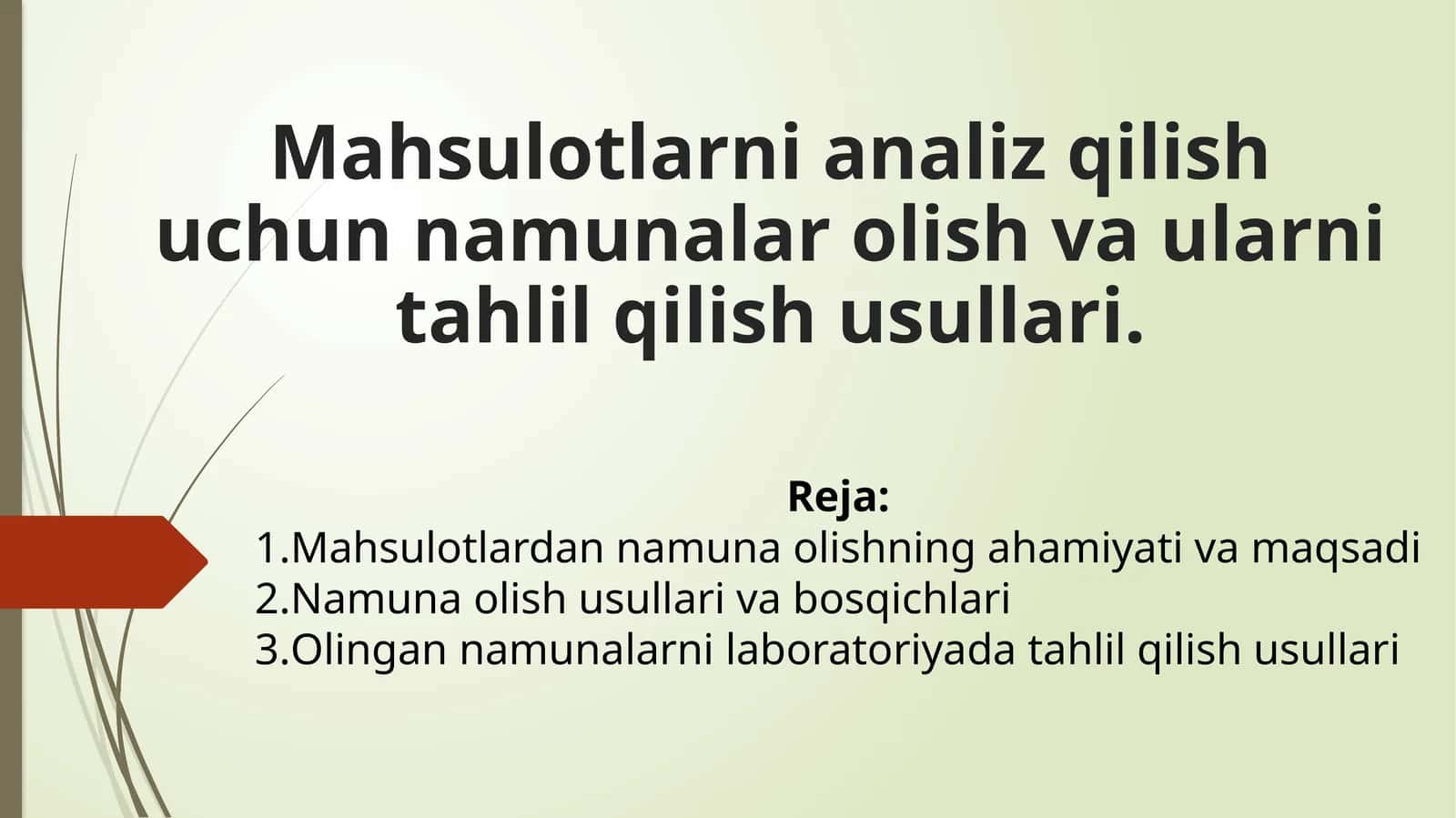Namuna oluvchi materiallar analizi 1