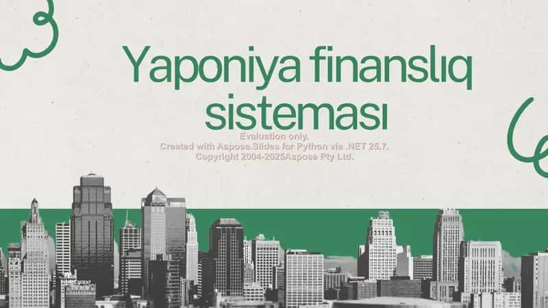 Yaponiya finanslıq sisteması 1