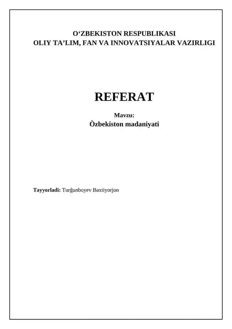 Òzbekiston madaniyati