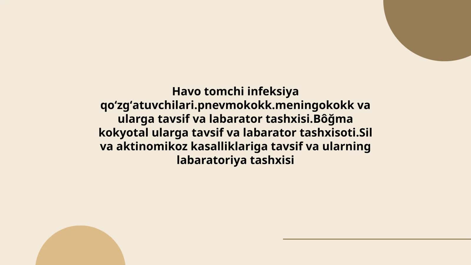 Havo tomchi infeksiya qoʻzgʻatuvchilari 1