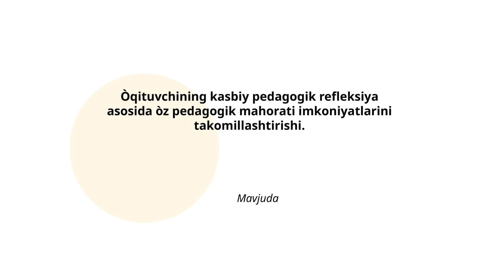 Òqituvchining kasbiy pedagogik refleksiya 1