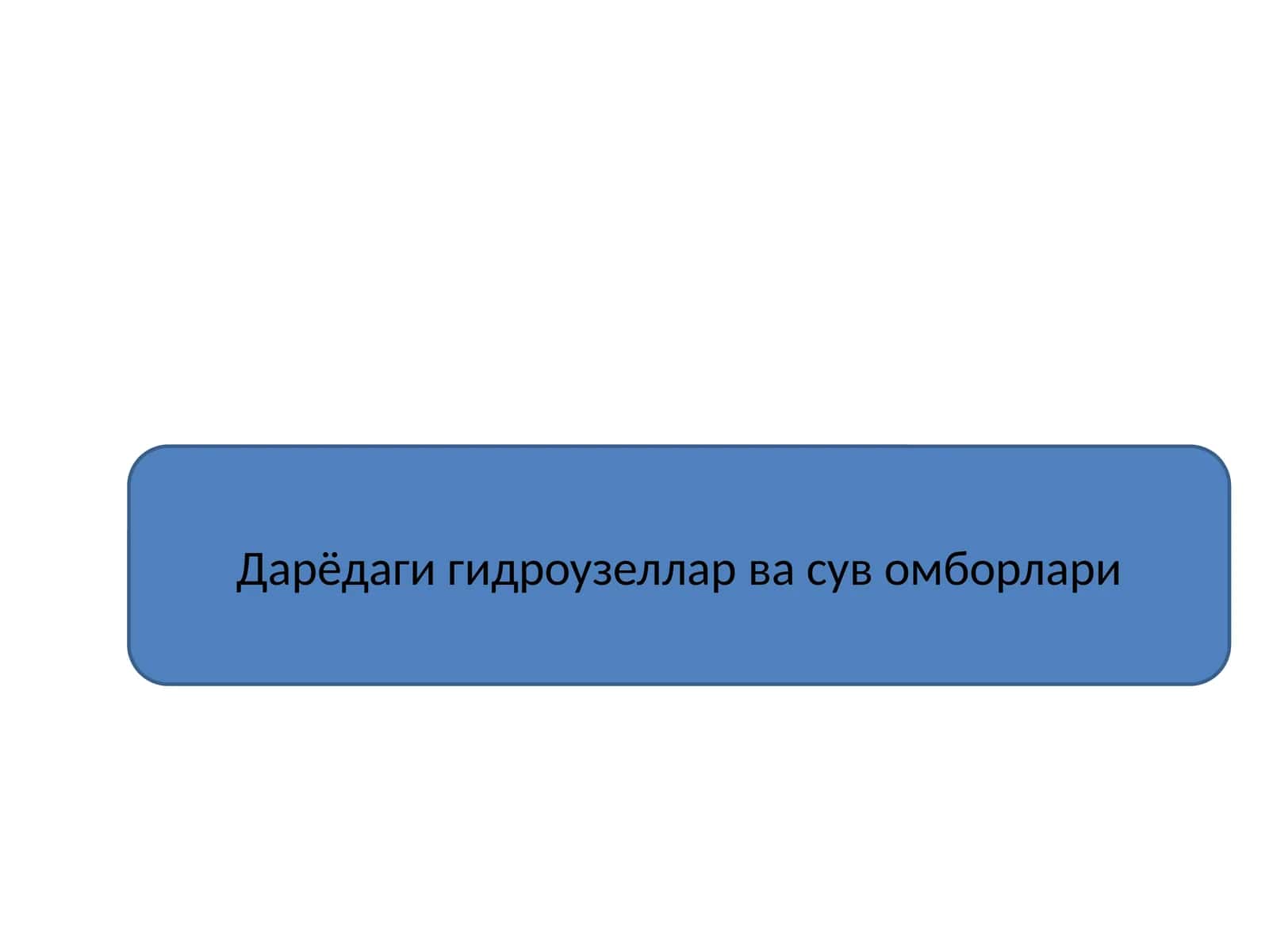 Гидроузеллар ва сув омборлари 1