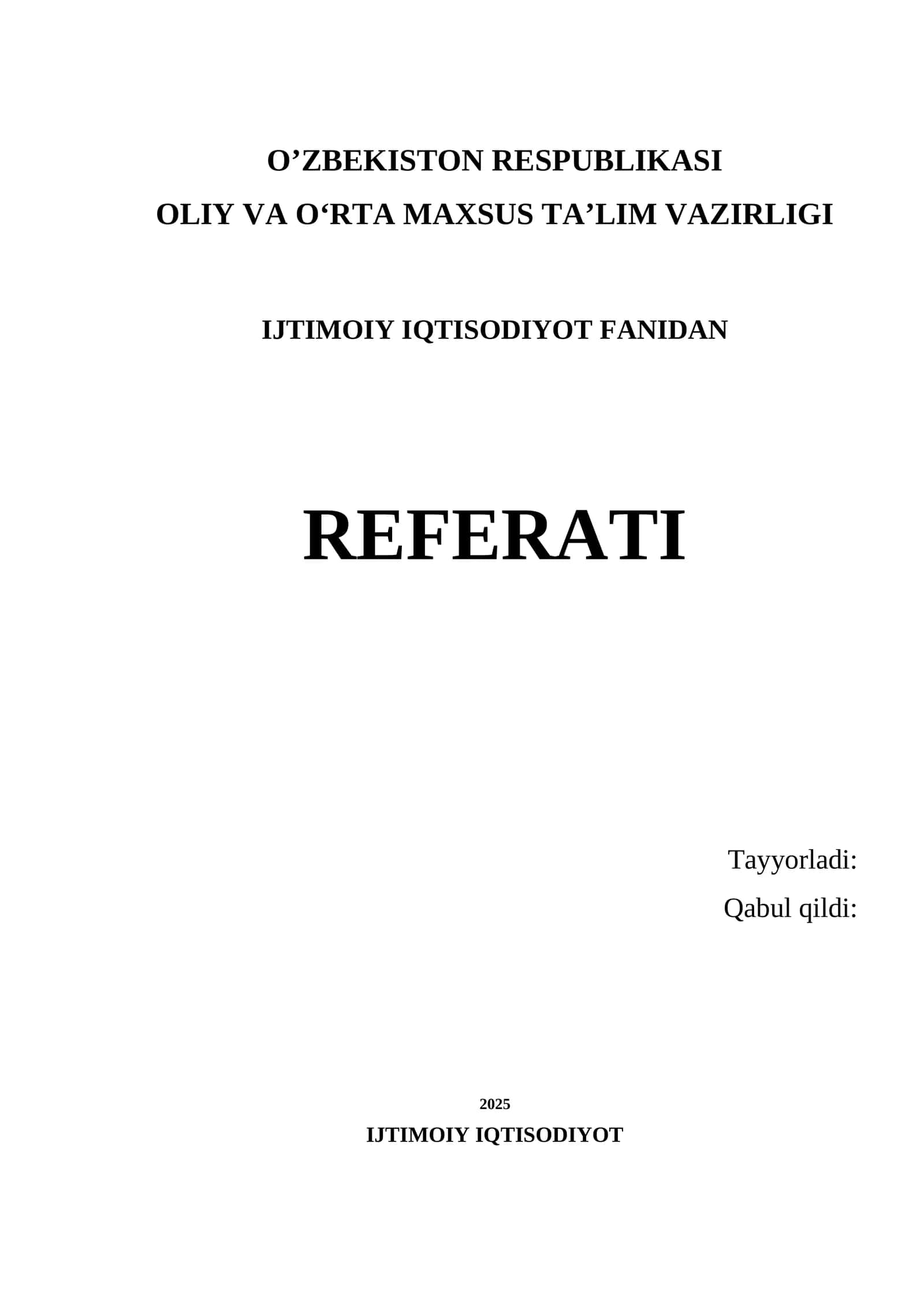 Ijtimoiy iqtisodiyotning shakllanishi sharoitida daromadlar 1