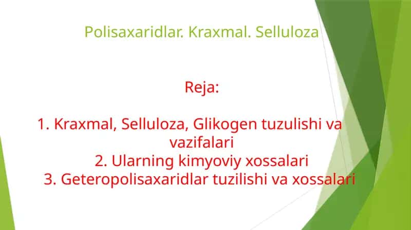 Polisaxaridlar 1