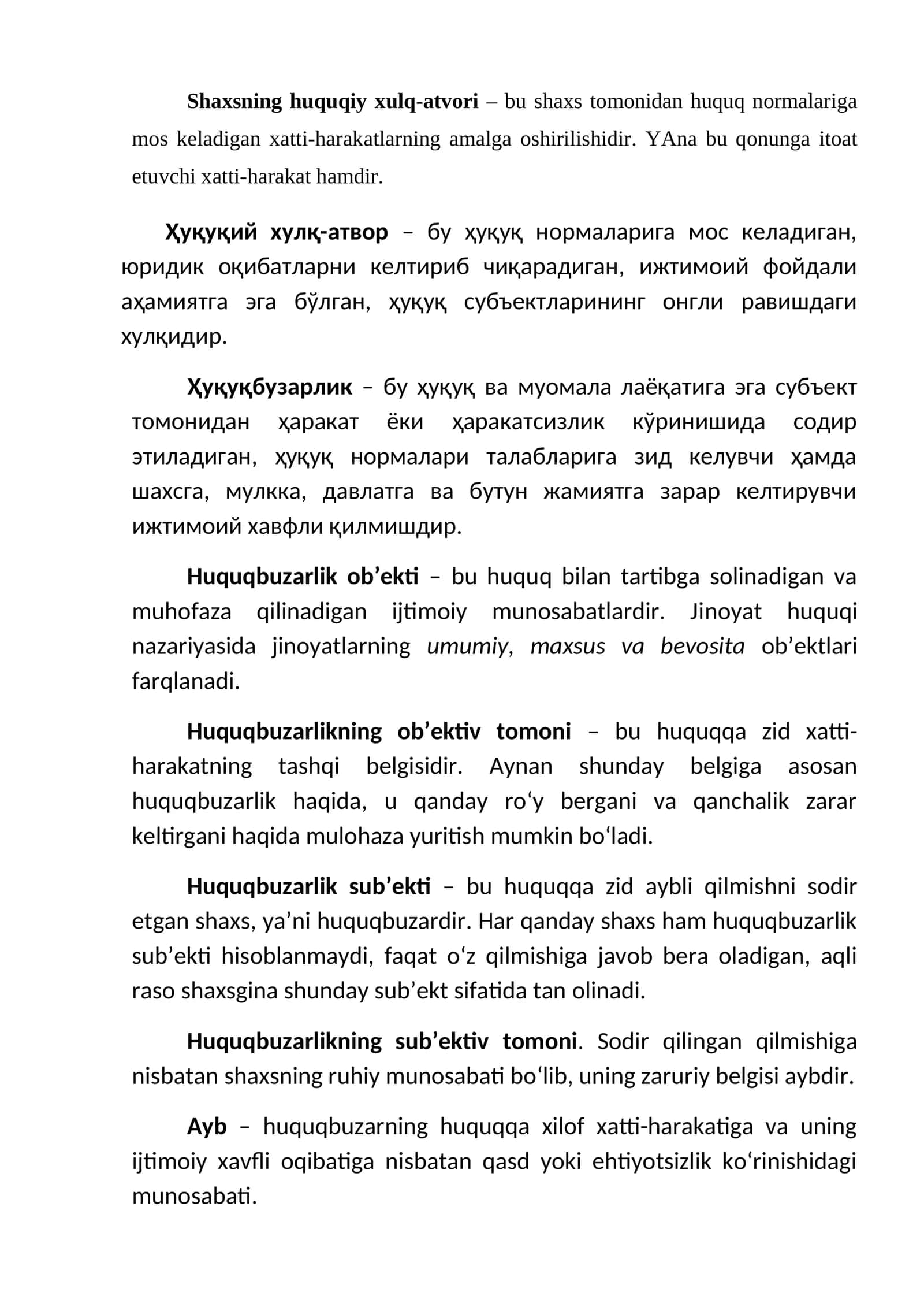 Huquqbuzarlik 1