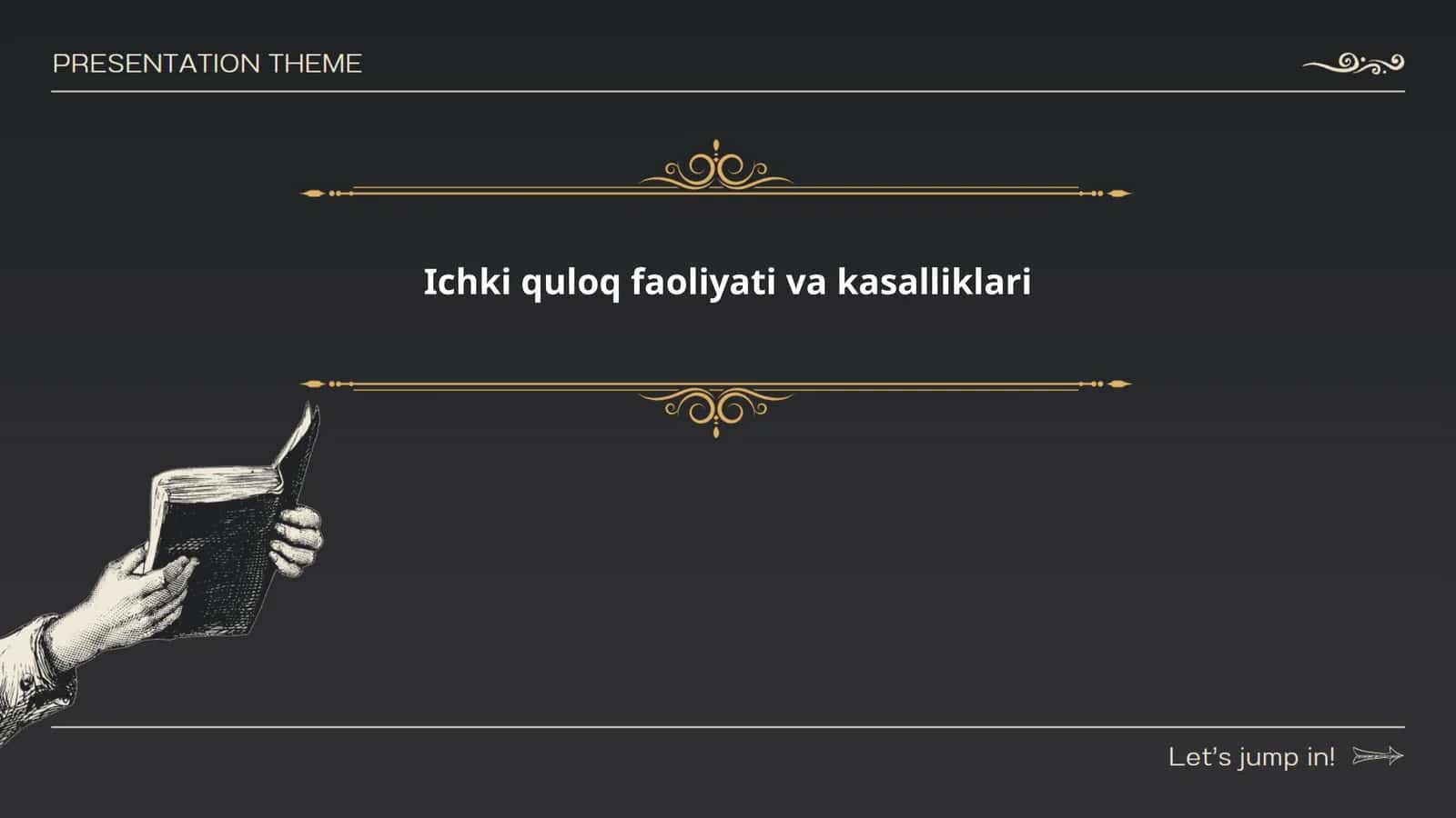 Ichki quloq faoliyati va kasalliklari 1
