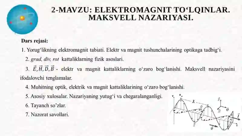 Maksvellning Elektromagnitmaydoni