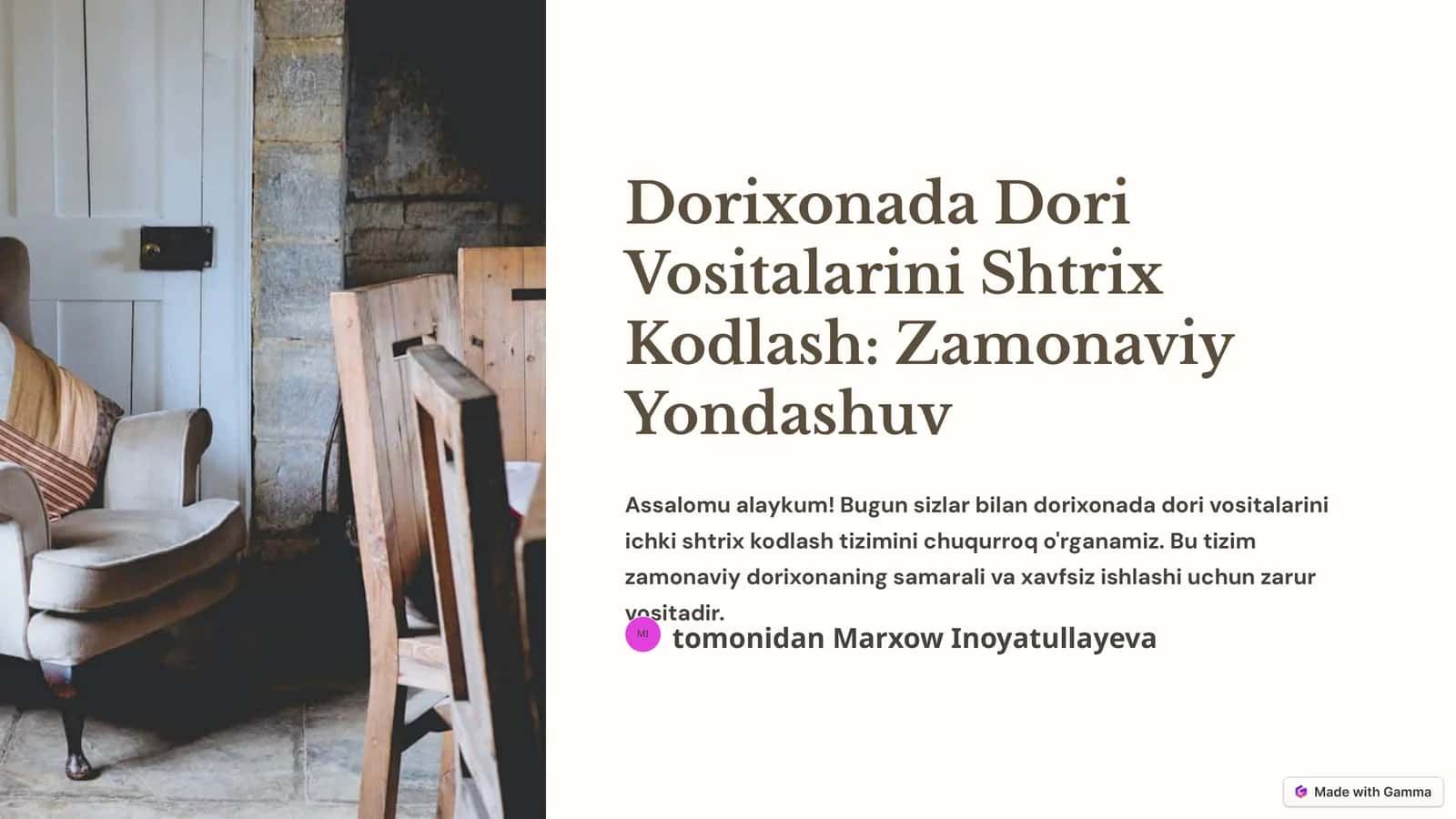 Dorixonada Dori Vositalarini Shtrix Kodlash: Zamonaviy Yondashuv 1
