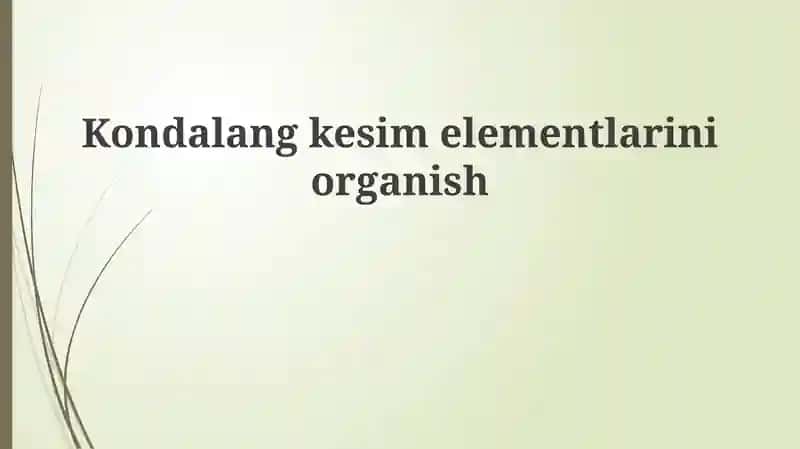 Kesma elementlar