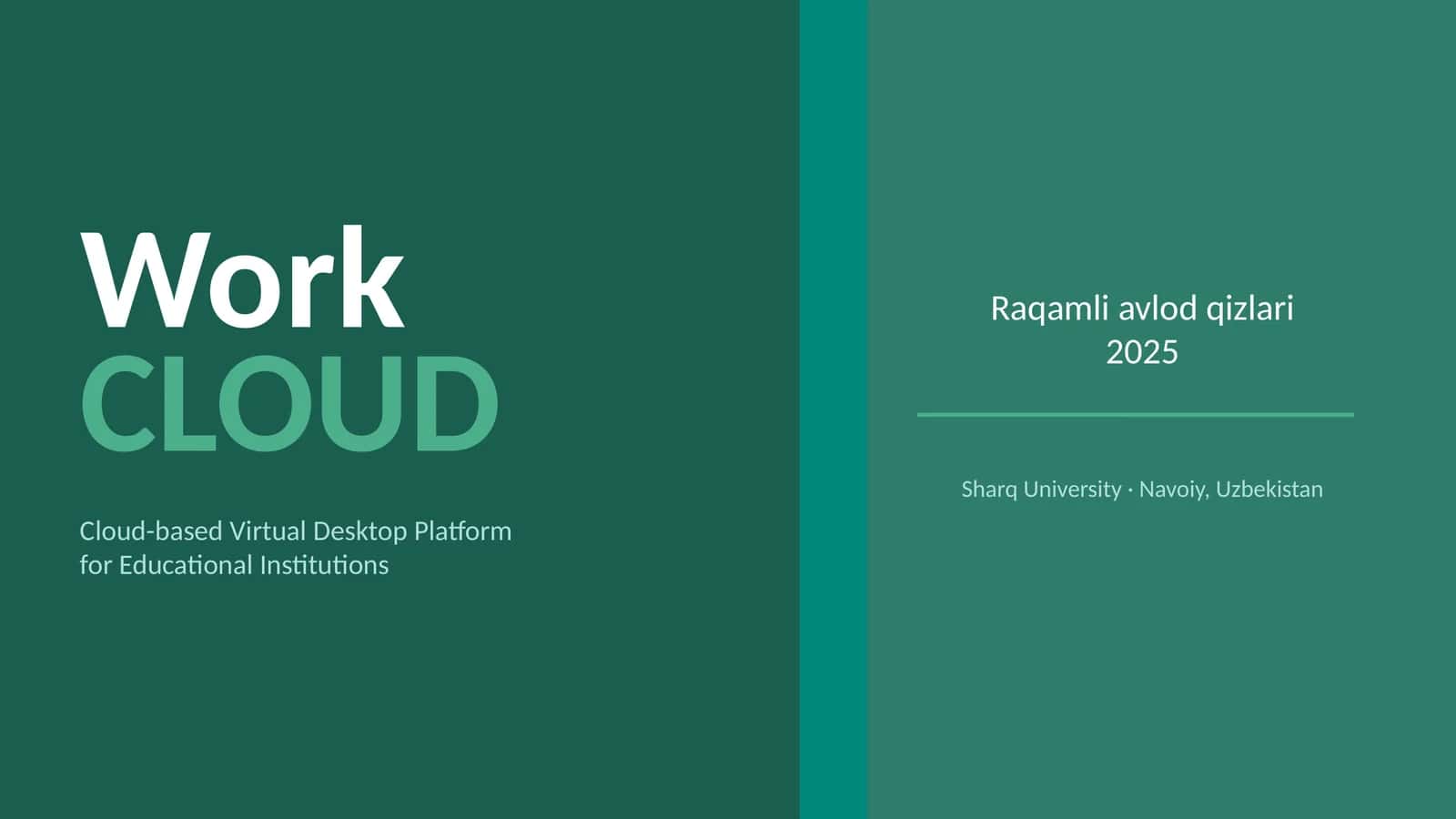 Startup Loyihalar taqdimoti 1