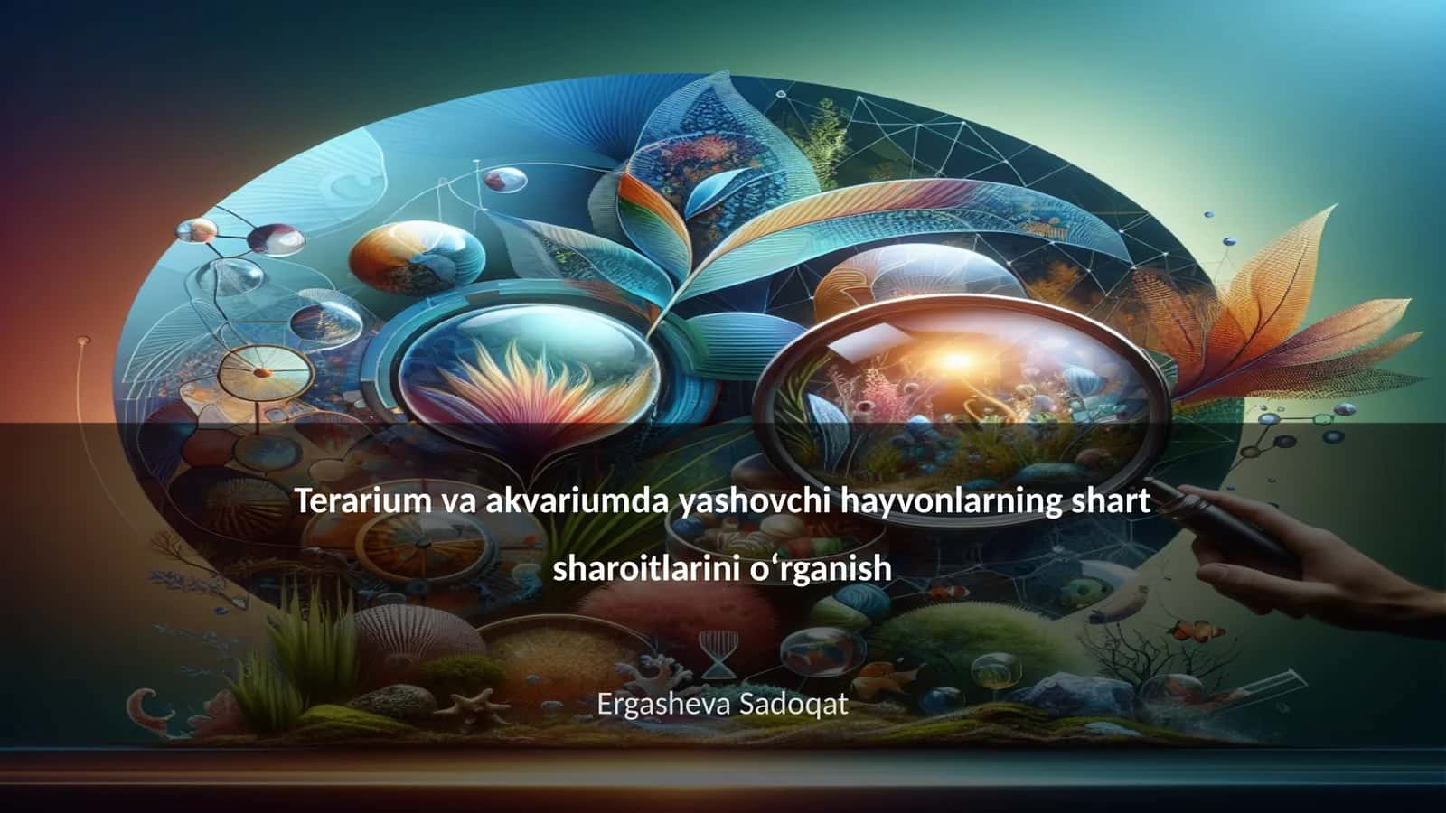 Terarium va akvariumda yashovchi hayvonlarning shart sharoitlarini oʻrganish 1