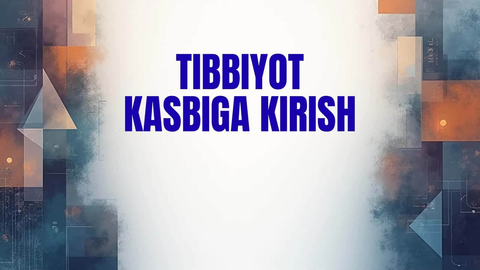 ZAMONAVIY TIBBIY MUASSASALAR VA ULAR FAOLIYATINI TASHKIL ETISH 1