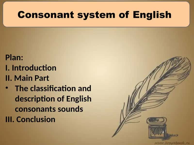 Slide consonant system of English 1