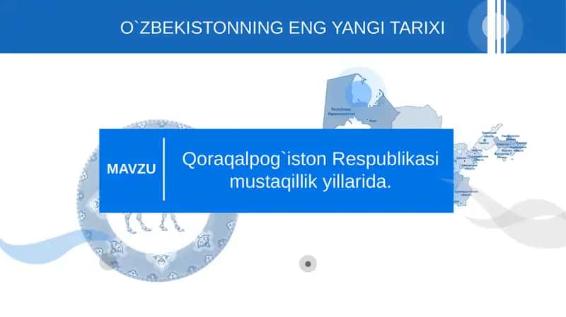 Mustaqillik yillarida Qoraqalpog'iston Respublikasining ijtimoiy-iqtisodiy va siyosiy hayotidagi islohotlar 1