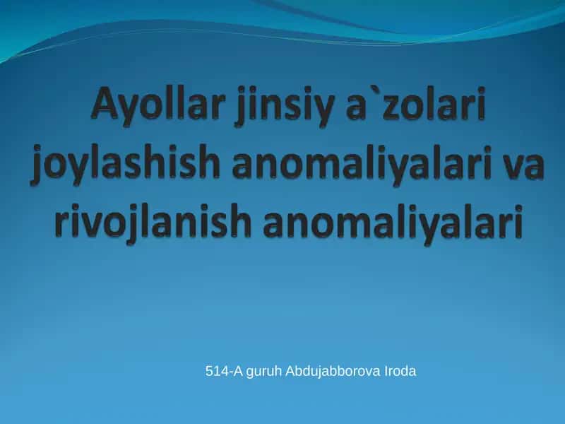 Jinsiy a'zolarning to'g'ri joylashishi 1