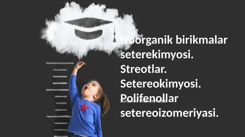 Noorganik birikmalar seterekimyosi 1