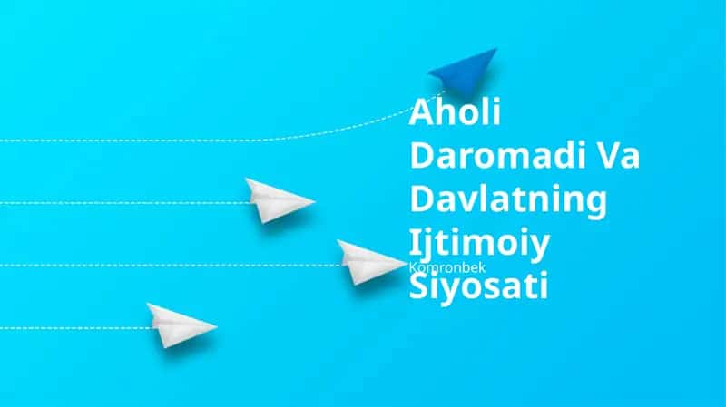 Aholi Daromadi Va Davlatning Ijtimoiy Siyosati 1