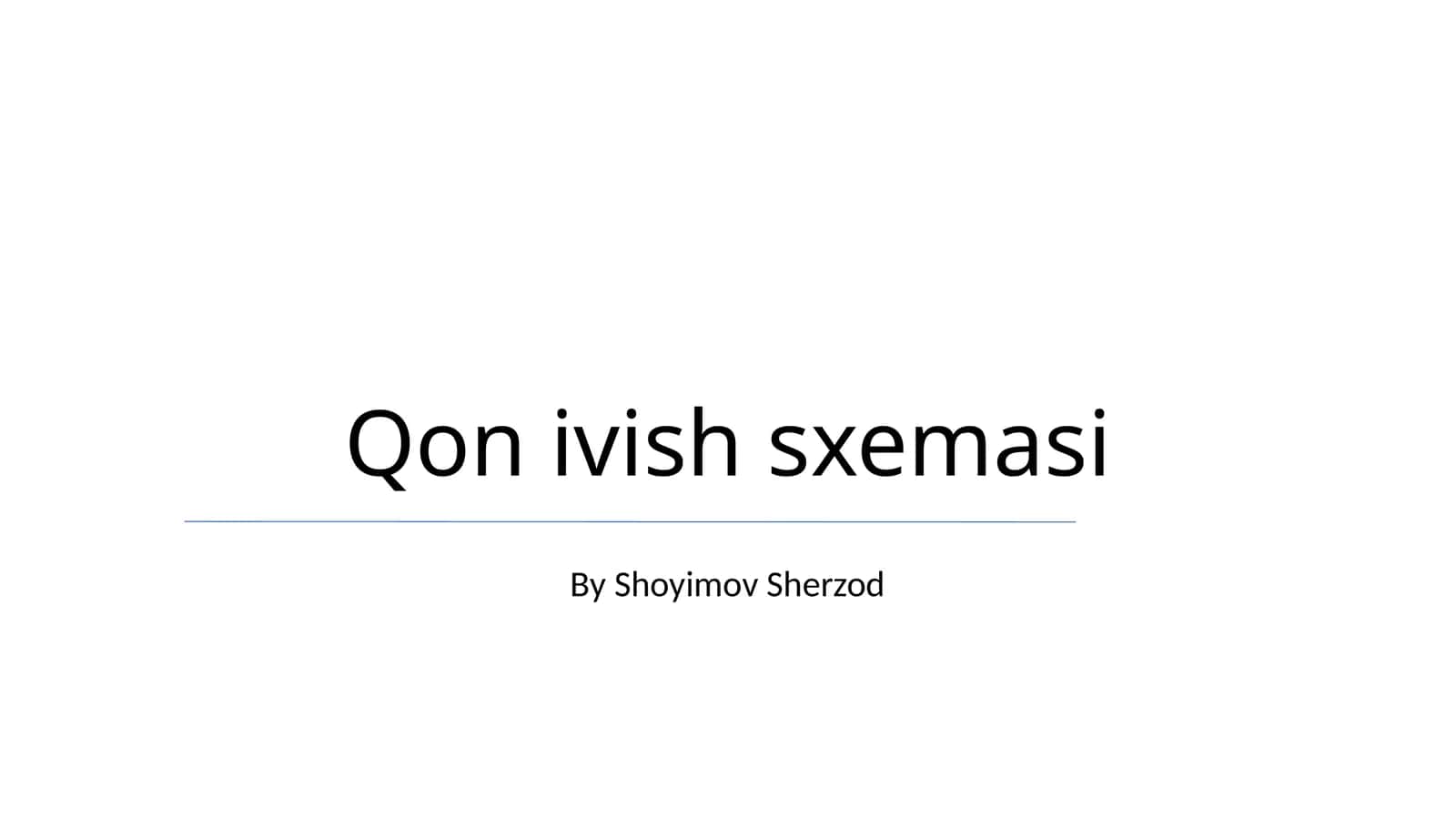Qon ivish sxemasi 1