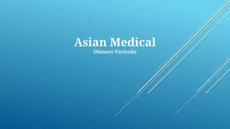Asian Medical 1