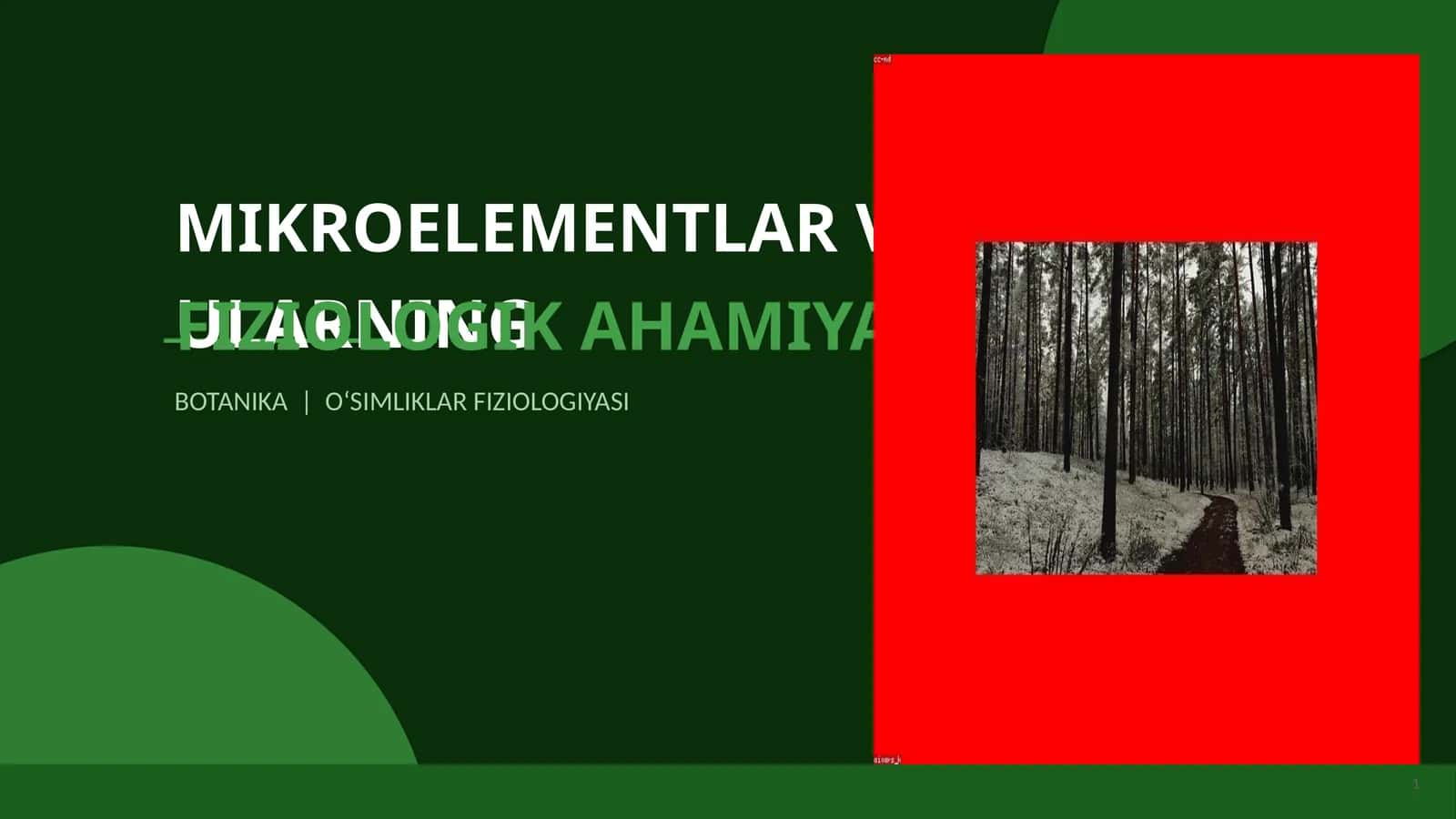 MIKROELEMENTLAR VA ULARNING FIZIOLOGIK AHAMIYATI 1