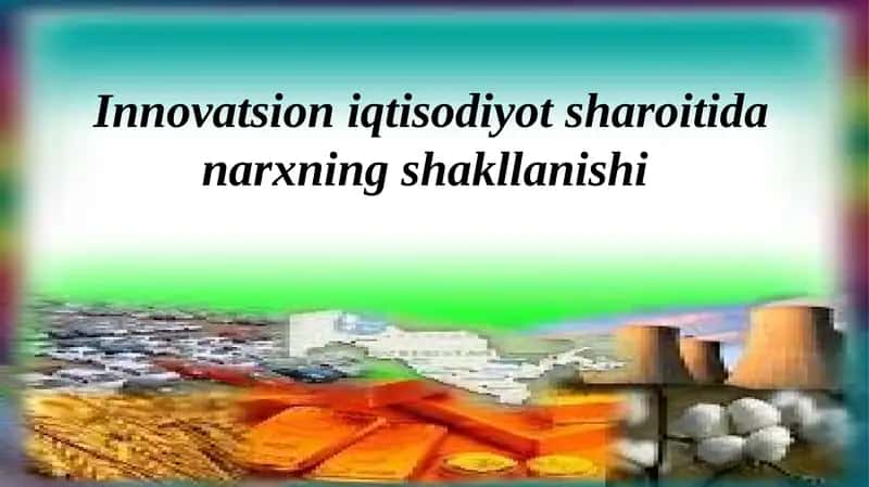 Narxning shakllanishi 1