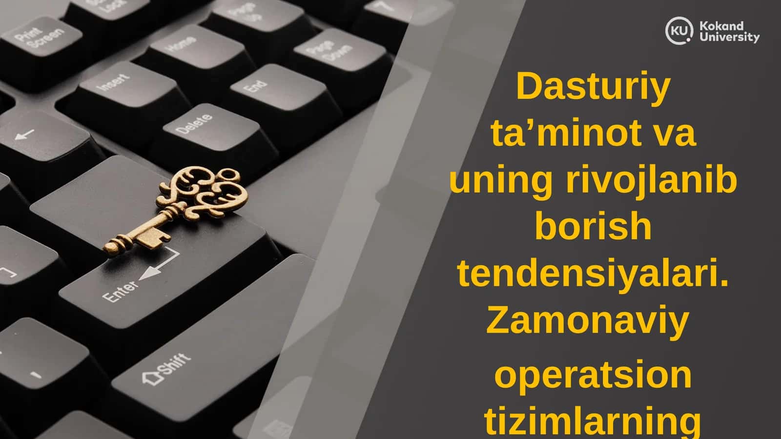 Dasturiy ta’minot va uning rivojlanib borish tendensiyalari 1