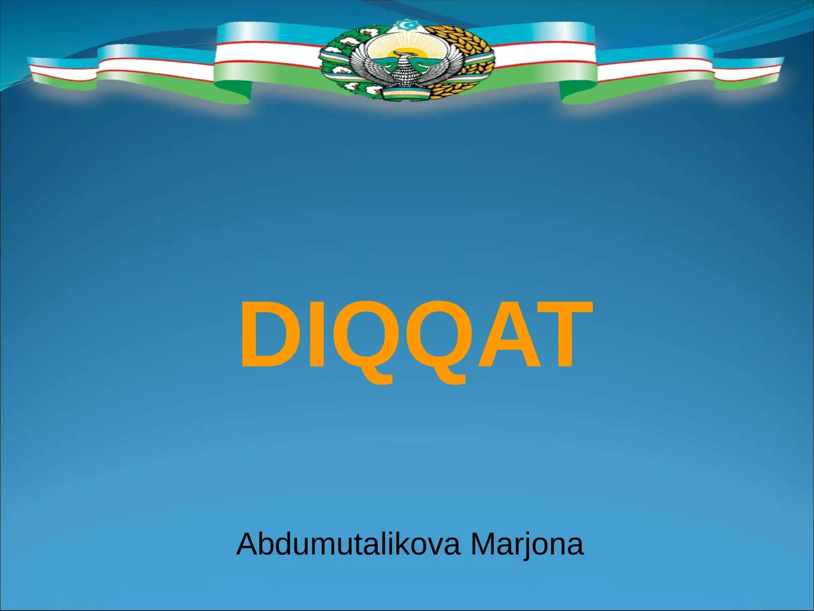 DIQQAT – psiхik faоliyatning yunaltirilishi va shaхs uchun ahamiyatli bo`lgan оb’еkt ustida tuplanishdir 1