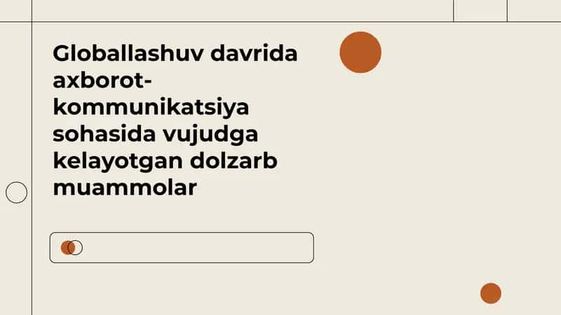 Axborot xavfsizligi muammolari va ularning yechimlari 1