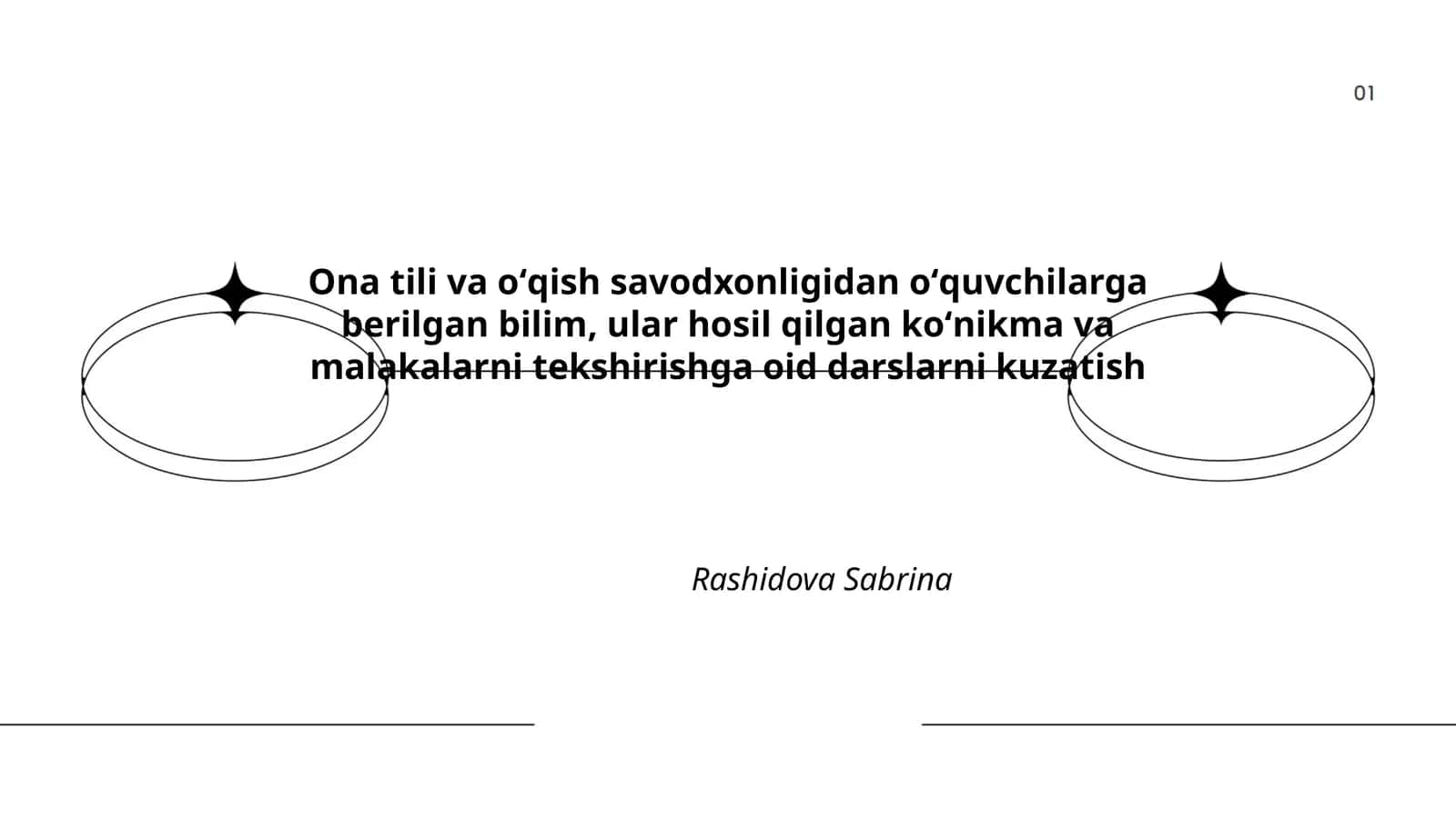 Dars kuzatuvi uchun baholash mezonlari va indikatorlari 1