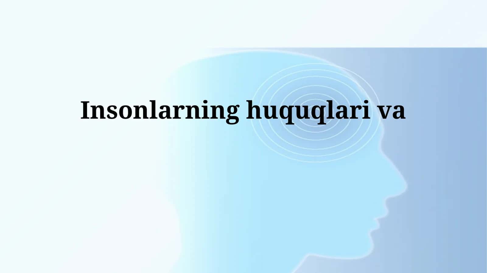 Inson Majburiyatlari 1