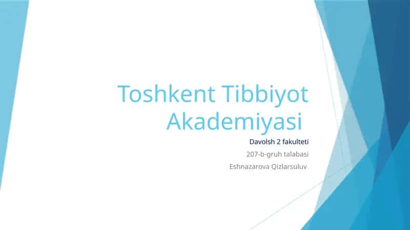 Abu Amron Musa bin Mamun va tibbiyetikaning rivojlanishi 1