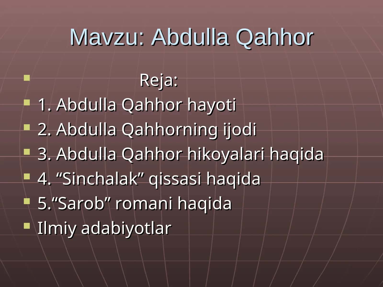 Abdulla Qahhor 1