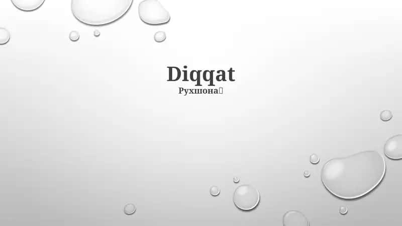 Diqqat 1