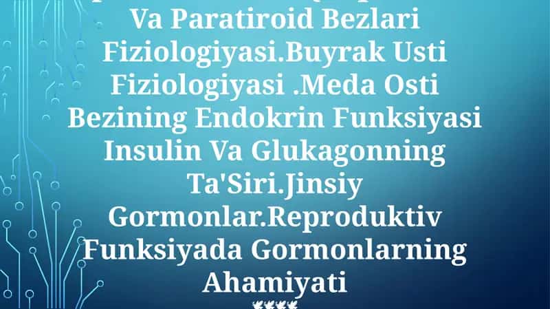 Ichki Sekretsiya Bezlari Fiziologiyasi 1